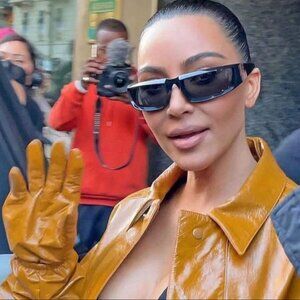 Women Sunglasses Fashion Blue‎ Frame Shield Retro Running Shades Celebrity Model